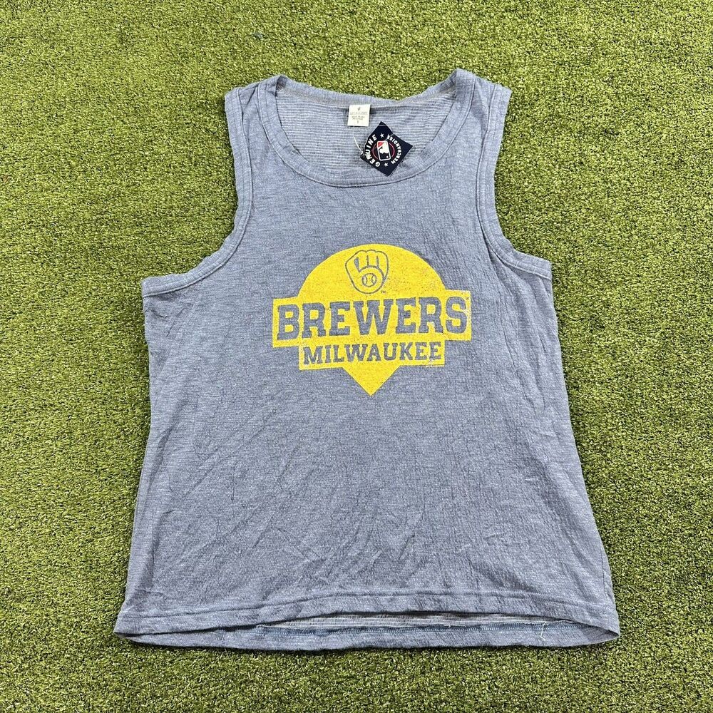 Women's Soft as a Grape Navy Milwaukee Brewers Size 1